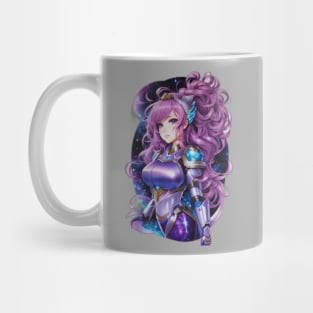 Across the Andromeda Galaxy: Extraordinary AI Anime Character Art Mug